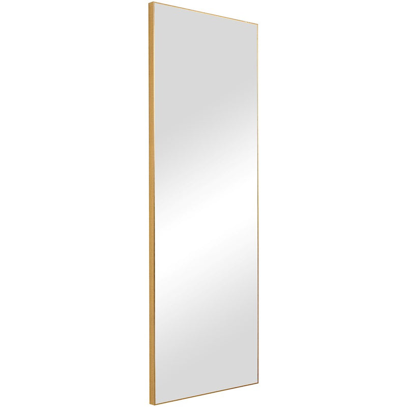 Haus Appeal Auburn 60x20in Rectangular Wall Mirror | Gold Metal Frame | Entryway & Living Room Accent | Vertical or Horizontal Mount | Model W00504