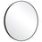 Haus Appeal Julius 34in Round Wall Mirror | Satin Black Aluminum Frame | Entryway & Bathroom Accent | 34 x 34 x 1.5 in | Model W00505
