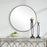 Haus Appeal Julius 34in Round Wall Mirror | Satin Black Aluminum Frame | Entryway & Bathroom Accent | 34 x 34 x 1.5 in | Model W00505