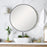 Haus Appeal Julius 34in Round Wall Mirror | Satin Black Aluminum Frame | Entryway & Bathroom Accent | 34 x 34 x 1.5 in | Model W00505