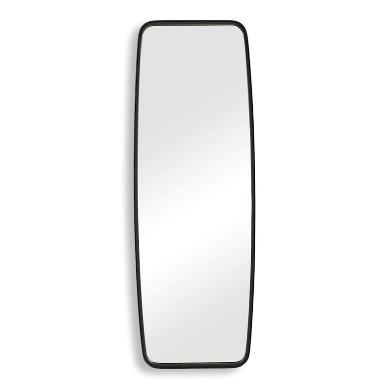 Haus Appeal Abigail 60x21in Wall Mirror | Matte Black Iron Frame | Entryway & Hallway Accent Mirror | 2 x 21 x 59 in, Vertical Mount | Model W00516