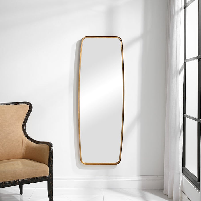 Haus Appeal Debut 60x21in Mirror | Gold Leaf Metal Frame | Entryway & Living Room Accent Mirror | 60 x 21 x 2 in, Vertical Mount | Model W00517
