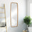 Haus Appeal Debut 60x21in Mirror | Gold Leaf Metal Frame | Entryway & Living Room Accent Mirror | 60 x 21 x 2 in, Vertical Mount | Model W00517