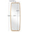Haus Appeal Debut 60x21in Mirror | Gold Leaf Metal Frame | Entryway & Living Room Accent Mirror | 60 x 21 x 2 in, Vertical Mount | Model W00517