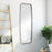 Haus Appeal Effie 60x21in Mirror | Silver Leaf Iron Frame | Full-Length Dressing & Entryway Mirror | 60 x 21 x 2 in, Vertical Mount | Model W00518