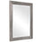 Haus Appeal Duncan 36x26in Wall Mirror | Silver-Tone PS Moulding Frame | Entryway & Powder Room Accent | 26 x 36 x 0.75 in | Model W00520