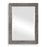 Haus Appeal Duncan 36x26in Wall Mirror | Silver-Tone PS Moulding Frame | Entryway & Powder Room Accent | 26 x 36 x 0.75 in | Model W00520