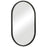Haus Appeal McBride 32x20" Mirror | Modern Matte Black Engineered Polymer | Entryway & Bathroom Mirror | 20in x 32in, 0.75in Depth | Model W00523