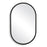 Haus Appeal McBride 32x20" Mirror | Modern Matte Black Engineered Polymer | Entryway & Bathroom Mirror | 20in x 32in, 0.75in Depth | Model W00523
