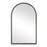 Haus Appeal Eiden 39x24in Arch Mirror | Matte Black Metal Frame | Entryway & Bathroom Wall Mirror | 24 x 39 x 1.38 in | Vertical Mount | Model W00536