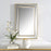 Haus Appeal Matteo 32x20in Wall Mirror | Bevel Mirrored Frame with Gold Beading | Entryway & Powder Room Accent | Vertical or Horizontal | Model W00538
