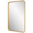 Haus Appeal Designs Finnias 38x24in Wall Mirror | Gold Leaf Metal Frame | Entryway & Bedroom Accent Mirror | 38 x 24 x 1.38 in, Vertical or Horizontal Hang | Model W00545