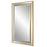 Haus Appeal Rexell 40x24in Wall Mirror | Gold Organic Textured PS & Beveled Mirror Frame | Entryway & Bathroom Accent | Vertical/Horizontal | Model W00553