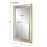 Haus Appeal Rexell 40x24in Wall Mirror | Gold Organic Textured PS & Beveled Mirror Frame | Entryway & Bathroom Accent | Vertical/Horizontal | Model W00553