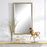 Haus Appeal Bridgers 40x24" Mirror | Gold & Dark Brown Wall Mirror | Living Room, Bedroom & Entryway | 1" Bevel, Vertical or Horizontal Hanging | Model W00556