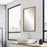 Haus Appeal Bridgers 40x24" Mirror | Gold & Dark Brown Wall Mirror | Living Room, Bedroom & Entryway | 1" Bevel, Vertical or Horizontal Hanging | Model W00556