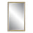 Haus Appeal Bridgers 40x24" Mirror | Gold & Dark Brown Wall Mirror | Living Room, Bedroom & Entryway | 1" Bevel, Vertical or Horizontal Hanging | Model W00556