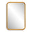 Haus Appeal Silas 30x20in Mirror | Hammered Metal & Antiqued Gold Leaf | Entryway & Living Room Wall Mirror | 30 x 20 x 1.5 in, Hang Vertically or Horizontally | Model W00559