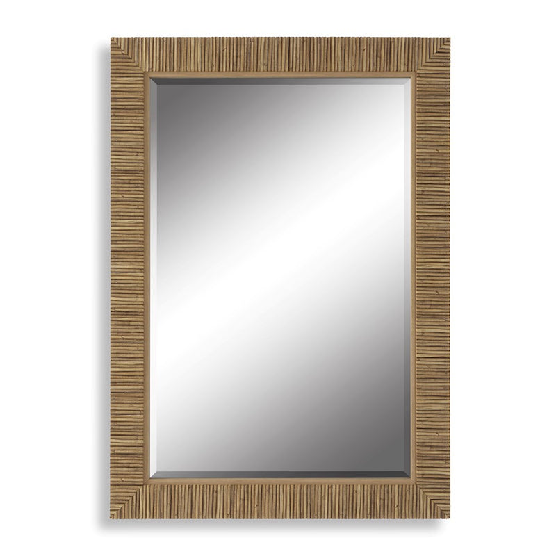 Haus Appeal Astrid 35x25in Wall Mirror | Coastal Design with Wrap that Resembles Rattan | Entryway & Powder Room Accent | Model W00561