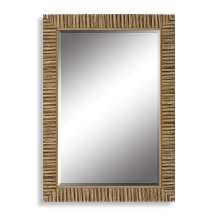 Haus Appeal Astrid 35x25in Wall Mirror | Coastal Design with Wrap that Resembles Rattan | Entryway & Powder Room Accent | Model W00561