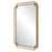 Haus Appeal Ryder 34x22in Mirror | Overlapping Frames in Brushed Gold | Entryway & Bathroom Mirror | Vertical or Horizontal Hang | Model W00567