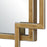 Haus Appeal Ryder 34x22in Mirror | Overlapping Frames in Brushed Gold | Entryway & Bathroom Mirror | Vertical or Horizontal Hang | Model W00567