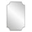 Haus Appeal Archer 32x20in Wall Mirror | Satin Black Iron Frame with Scalloped Corners | Entryway & Bathroom Accent | Vertical or Horizontal | Model W00568