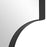 Haus Appeal Archer 32x20in Wall Mirror | Satin Black Iron Frame with Scalloped Corners | Entryway & Bathroom Accent | Vertical or Horizontal | Model W00568