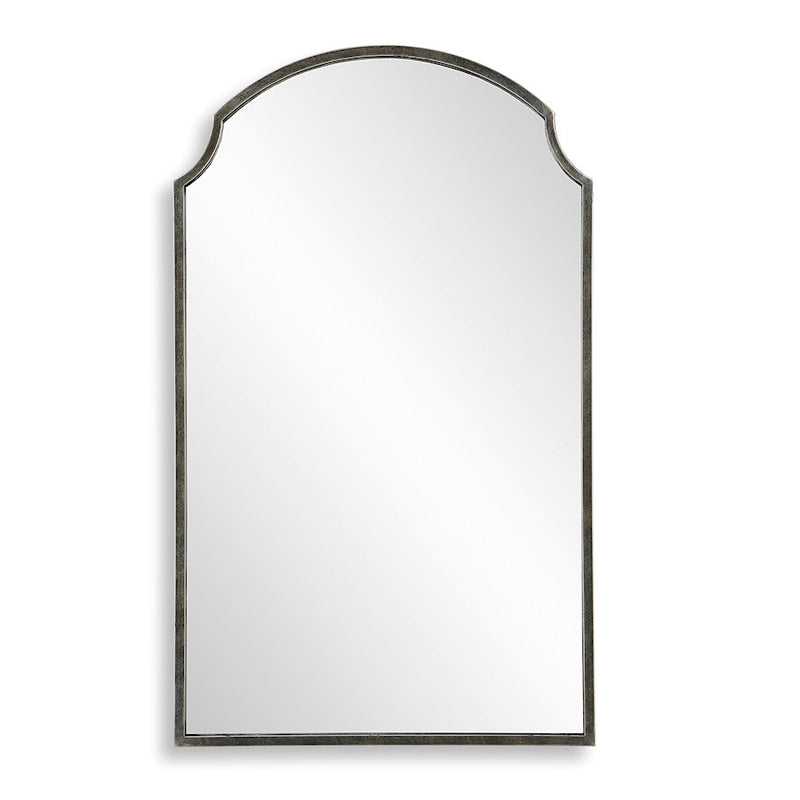 Haus Appeal Amari 36x22in Arch Mirror | Bronze Metal Frame with Gold & Silver Accents | Entryway & Bathroom Wall Mirror | 36 x 21.75 x 1 in | Model W00576