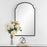 Haus Appeal Braxton 36x22in Mirror | Satin Black Metal Frame | Bathroom Vanity & Foyer Accent Mirror | 21.75 x 36 x 1 in, Vertical Mount | Model W00577