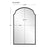 Haus Appeal Braxton 36x22in Mirror | Satin Black Metal Frame | Bathroom Vanity & Foyer Accent Mirror | 21.75 x 36 x 1 in, Vertical Mount | Model W00577