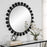 Haus Appeal Barrett 34in Round Wall Mirror | Modern Matte Black | Entryway & Living Room Accent Mirror | 33.88 x 33.88 x 1.62 in, 12 lbs | Model W00578