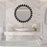 Haus Appeal Barrett 34in Round Wall Mirror | Modern Matte Black | Entryway & Living Room Accent Mirror | 33.88 x 33.88 x 1.62 in, 12 lbs | Model W00578