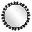Haus Appeal Barrett 34in Round Wall Mirror | Modern Matte Black | Entryway & Living Room Accent Mirror | 33.88 x 33.88 x 1.62 in, 12 lbs | Model W00578