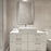 Haus Appeal Avery 34x23in Rectangular Wall Mirror | Beveled Mirror and Nickel Frame | Entryway & Bathroom Accent | 34 x 23 x 1.25 in | Model W00589