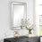 Haus Appeal Avery 34x23in Rectangular Wall Mirror | Beveled Mirror and Nickel Frame | Entryway & Bathroom Accent | 34 x 23 x 1.25 in | Model W00589