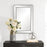Haus Appeal Preston 34x23in Rectangular Wall Mirror | Mirrored and Dark Bronze | 34H x 23W, Vertical or Horizontal Hang | Model W00590