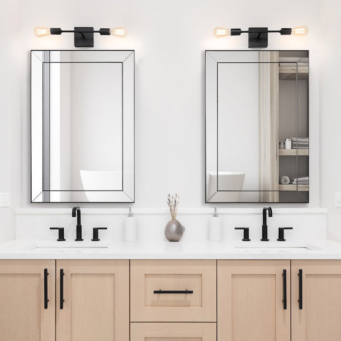 Haus Appeal Preston 34x23in Rectangular Wall Mirror | Mirrored and Dark Bronze | 34H x 23W, Vertical or Horizontal Hang | Model W00590