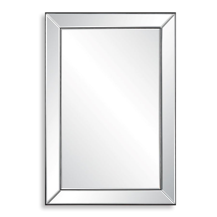Haus Appeal Preston 34x23in Rectangular Wall Mirror | Mirrored and Dark Bronze | 34H x 23W, Vertical or Horizontal Hang | Model W00590
