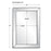 Haus Appeal Preston 34x23in Rectangular Wall Mirror | Mirrored and Dark Bronze | 34H x 23W, Vertical or Horizontal Hang | Model W00590