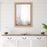 Haus Appeal Emerson 38x28in Wall Mirror | Coastal Basket Weave Frame | Bathroom & Entryway Wall Mirror | 28 x 38 in, Dark Brown Liner, Moisture-Resistant | Model W00591