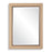 Haus Appeal Emerson 38x28in Wall Mirror | Coastal Basket Weave Frame | Bathroom & Entryway Wall Mirror | 28 x 38 in, Dark Brown Liner, Moisture-Resistant | Model W00591