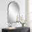 Haus Appeal Lennox 36x24in Arch Wall Mirror with Scalloped Edges | Antique Bronze & Gold Frame | Entryway & Bathroom Accent | Beveled Edge | Model W00592