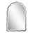 Haus Appeal Lennox 36x24in Arch Wall Mirror with Scalloped Edges | Antique Bronze & Gold Frame | Entryway & Bathroom Accent | Beveled Edge | Model W00592
