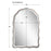 Haus Appeal Lennox 36x24in Arch Wall Mirror with Scalloped Edges | Antique Bronze & Gold Frame | Entryway & Bathroom Accent | Beveled Edge | Model W00592
