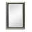 Haus Appeal Aida 36x24in Wall Mirror | Warm Silver Beaded Frame | Entryway & Bathroom Accent | 1.25 x 24 x 36 in | Vertical/Horizontal Mount | Model W00595