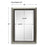 Haus Appeal Aida 36x24in Wall Mirror | Warm Silver Beaded Frame | Entryway & Bathroom Accent | 1.25 x 24 x 36 in | Vertical/Horizontal Mount | Model W00595