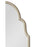 Haus Appeal Kyro 24x41in Arch Wall Mirror with Graceful Curves | Warm Silver Frame | Entryway & Bathroom Accent Mirror | Vertical Mount | Model W00596