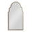 Haus Appeal Kyro 24x41in Arch Wall Mirror with Graceful Curves | Warm Silver Frame | Entryway & Bathroom Accent Mirror | Vertical Mount | Model W00596