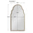 Haus Appeal Kyro 24x41in Arch Wall Mirror with Graceful Curves | Warm Silver Frame | Entryway & Bathroom Accent Mirror | Vertical Mount | Model W00596